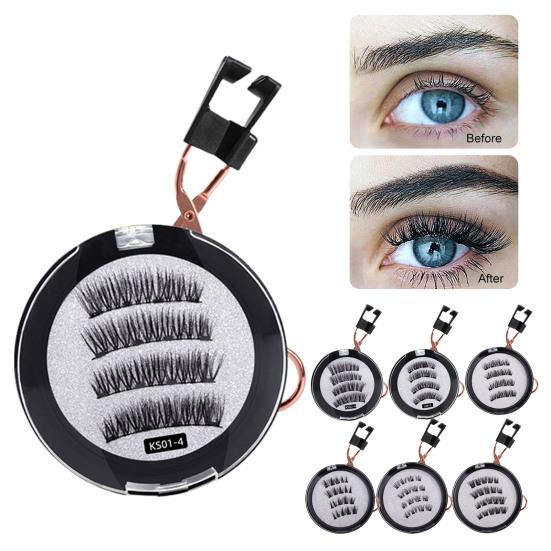 

Ресницы многоразовые, клей не требуется, естественный вид, плотный, хорошая пластичность, 7 стилей