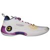 Li Ning WOW 10 Abrasion Resistant Abrasion Resistant Low top Basketball Shoes Men's White Purple PE Version ABAS083-10