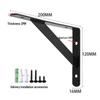 Compact Triangular Wall-Mounted Storage Shelf for Microwave Ovens