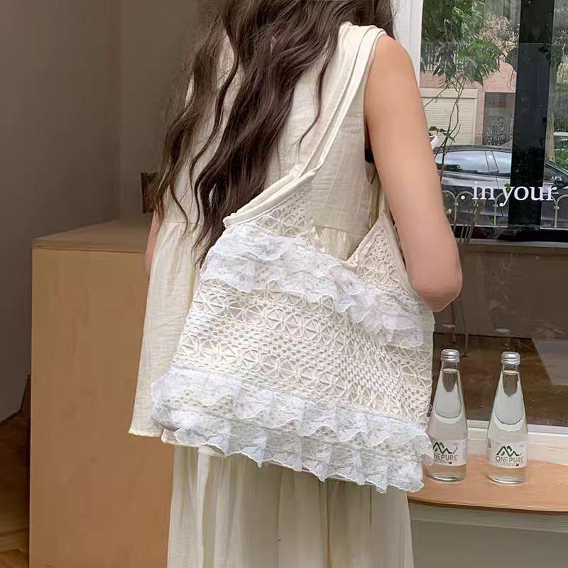 Lace Lace Women's Shoulder Bag Large Capacity Tote Bag