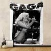 Gaga Poster Tapestry Wall Hanging, Pop Star Retro Art, Bold Music Wall Decor for Bedroom Dorm