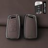 Metal Genuine Leather Auto Key Fob Cover Case Housing Fit For Vw Volkseagen Passat B8 Magotan Fit For Skoda Superb A7 Kodiaq Seat Key Ring Auto