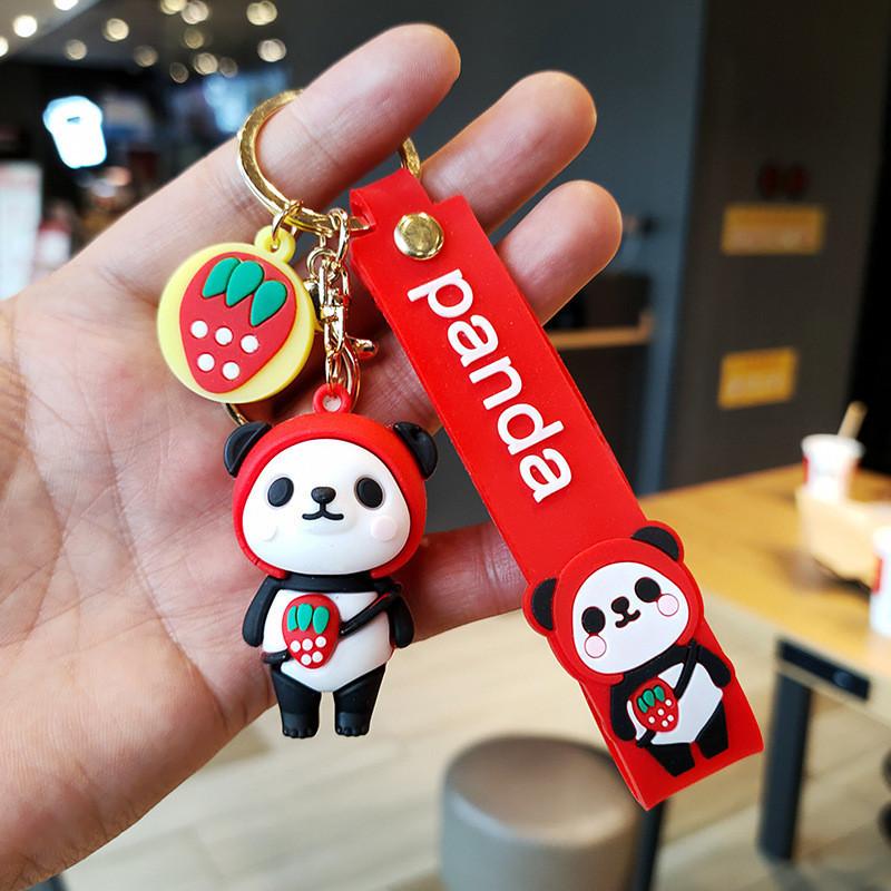 Adorable Cartoon Astronaut Keychain Silicone Keyring Cute Bag Charm