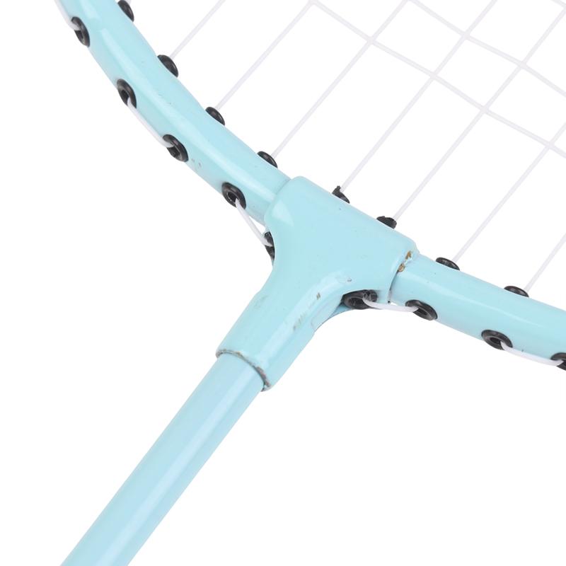 Eisenlegierung Badminton Schläger Mit 3 Nylon Federbällen/1 Tragetasche Für Anfänger Langlebiges Badminton Set Sport Fitnessgeräte