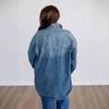 2025 Autumn Retro Lapel Women's Loose Denim Jacket