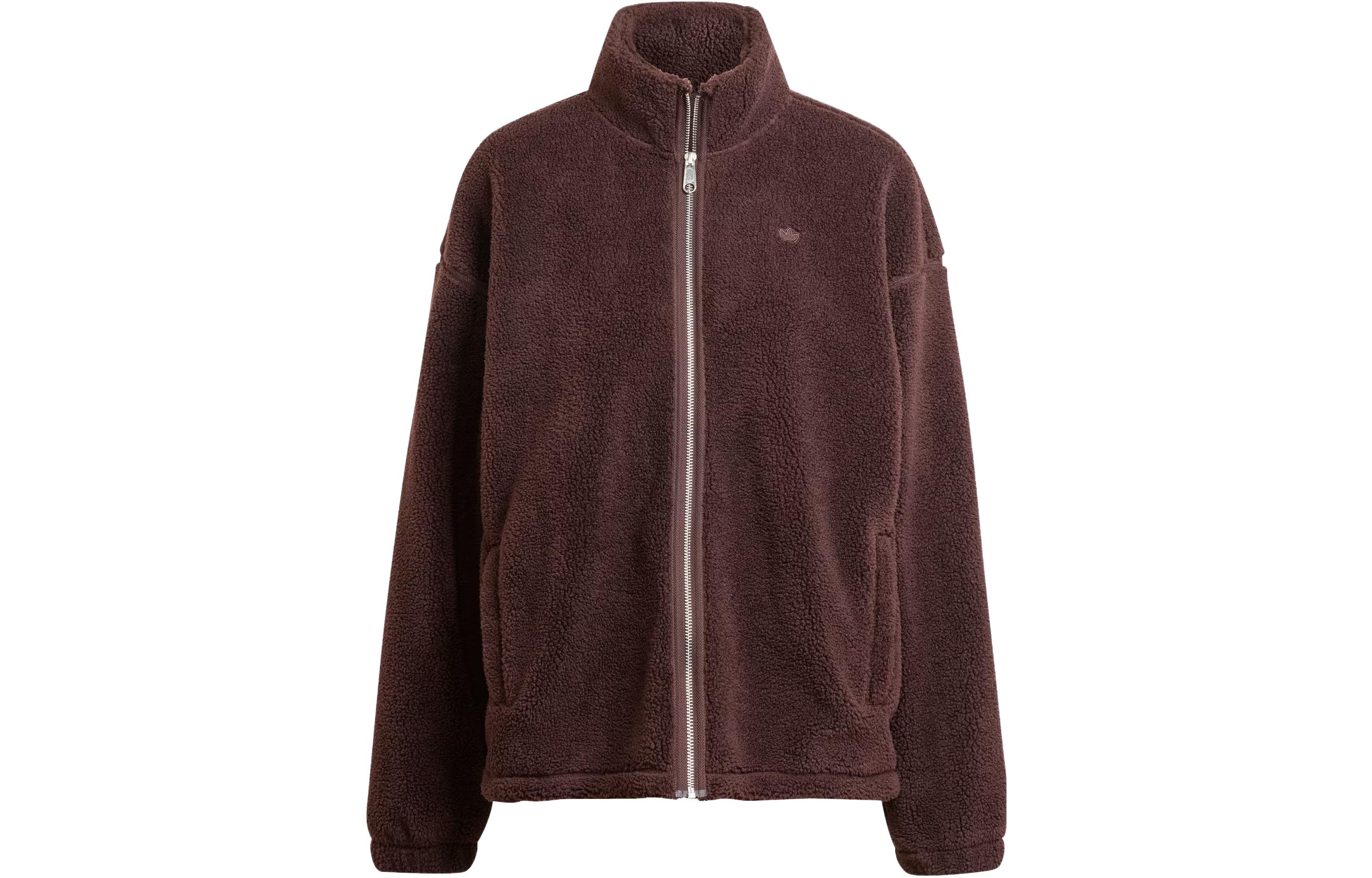 Adidas Originals ESSENTIALS Overshirt Jackets & Coats Women s Dark Gray Brown IM3898 M