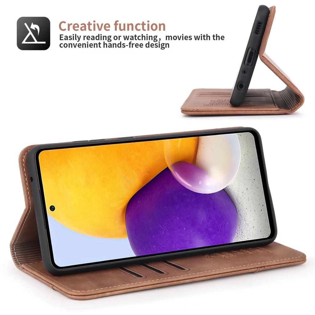 Flip Leather Case for Samsung Galaxy A15 A35 A55 A16 A36 A56 A05S A14 A34 A54 A53 A33 A23 A13 A52 A22 A32 A12 A04S Wallet Cover