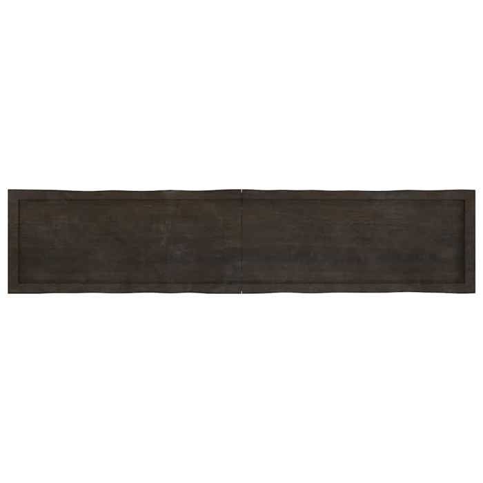 VidaXL Dessus de table bois chêne massif traité bordure assortie 364041