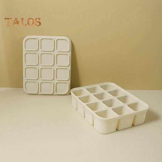 Σιλικονούχα Παγοθήκη με Καπάκι Χωρίς BPA Ευέλικτη Φόρμα Πάγου για 12 Κύβους Εξοικονόμηση Χώρου Αναδιπλούμενη Εύκολη Αφαίρεση Τετράγωνη Φόρμα Πάγου