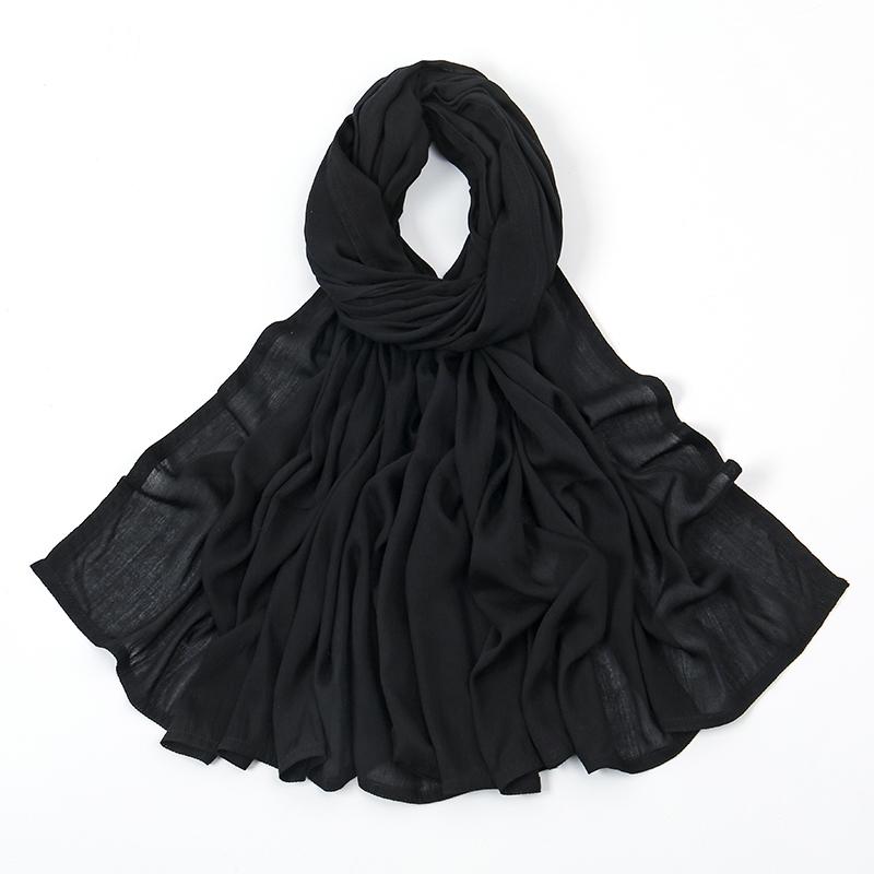 New Premium Thick Modal Hijab Scarf For Women Plain Shawls Femme Musulman Cotton Modal Headscarf Islam Turban Headband 172*85cm