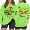 Women's Casual Fashion Long Sleeve Christmas Printed Round Neck Sweatshirt Top