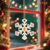 Creative Graffiti Wood Shapes 10Pcs 2D Wooden Christmas Ornaments, Blank DIY Craft Hanging Tags, Unfinished Blanks Tree Decorations, Slices