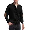 Available: Men's 2025 Autumn/Winter Casual Color Block Zipper Cardigan Sweatshirt, European American Style Workwear.