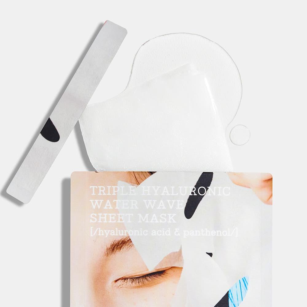 COSRX Hydrium Triple Hyaluronic Water Wave Sheet Mask Deep Hydrating Moisturizing 20ml x 10 Sheets