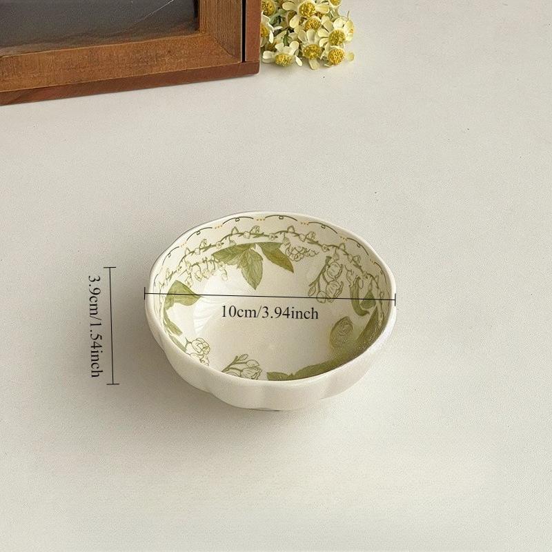 

1PC Plates Bowls Tableware Sets New Ceramic Plates Afternoon Tea Desserts Dessert Plates Tableware Household Items