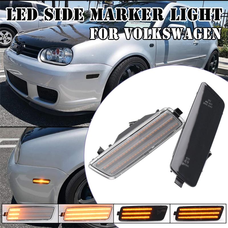 1Pair Led Dynamic Side Marker Turn Signal Light For Volkswagen MK6 R32 Jetta GTI MK5 Golf GTI Rabbit 06-09