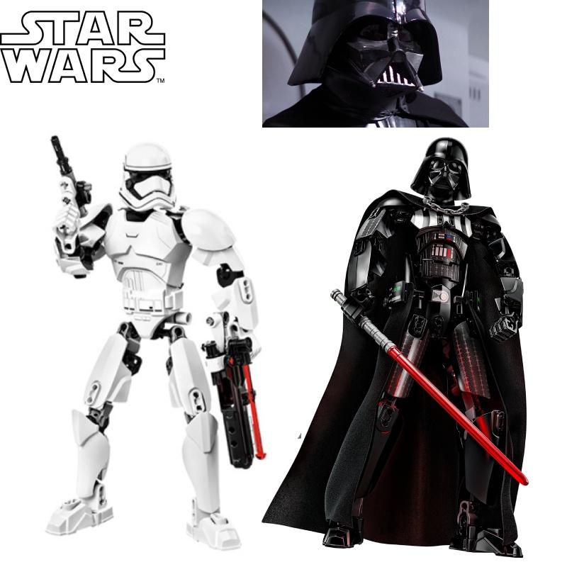 Ksz713 Diy Building Blocks Toy Set Abs Plastic 50-100 Pieces Stormtrooper Design