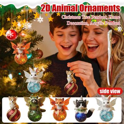 Animal Ornaments,Christmas Pendant, Christmas Series Fun Pendant (2D)