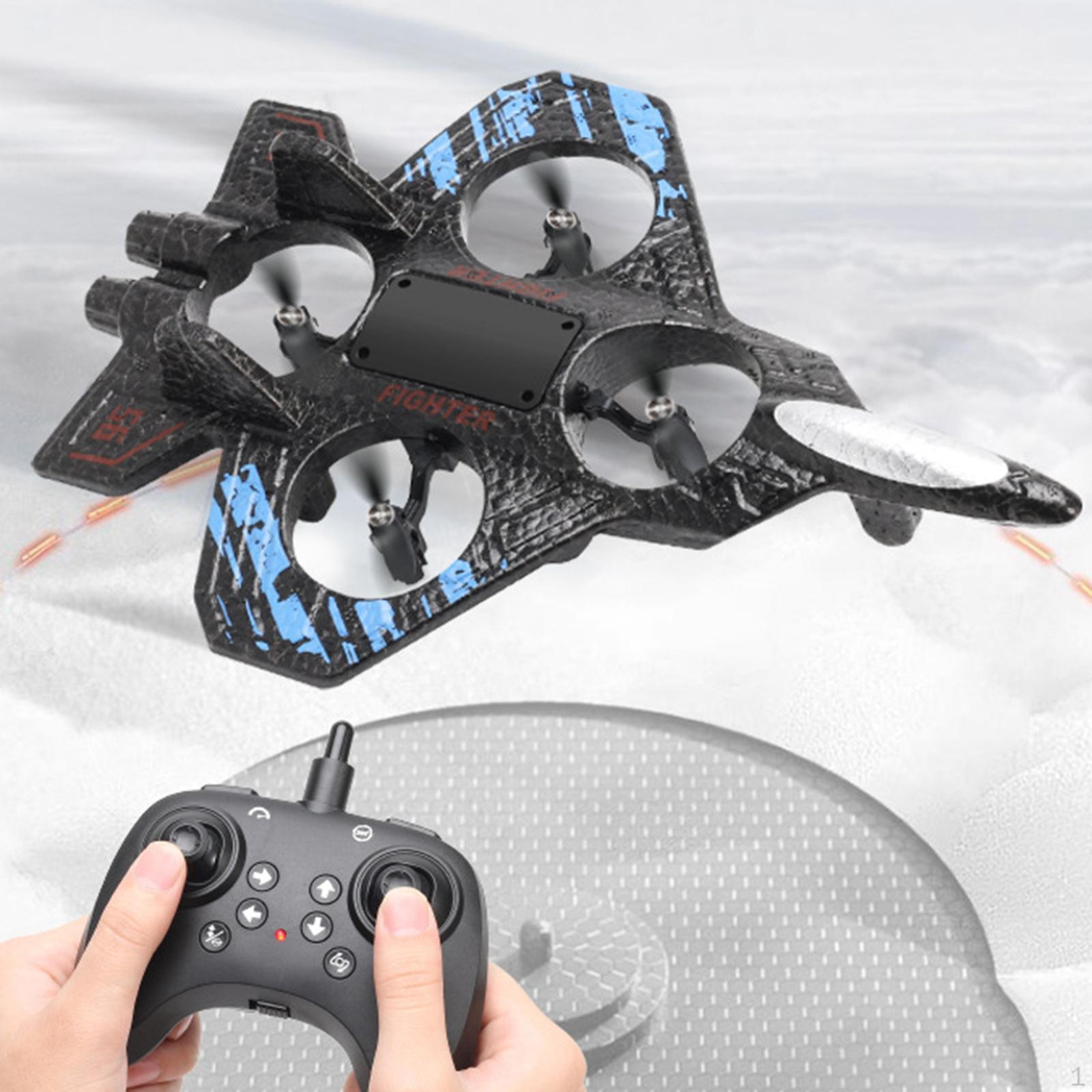 

4 Channel Fixed Wing Foam Remote Control Airplane Toy for Young Pilots синій