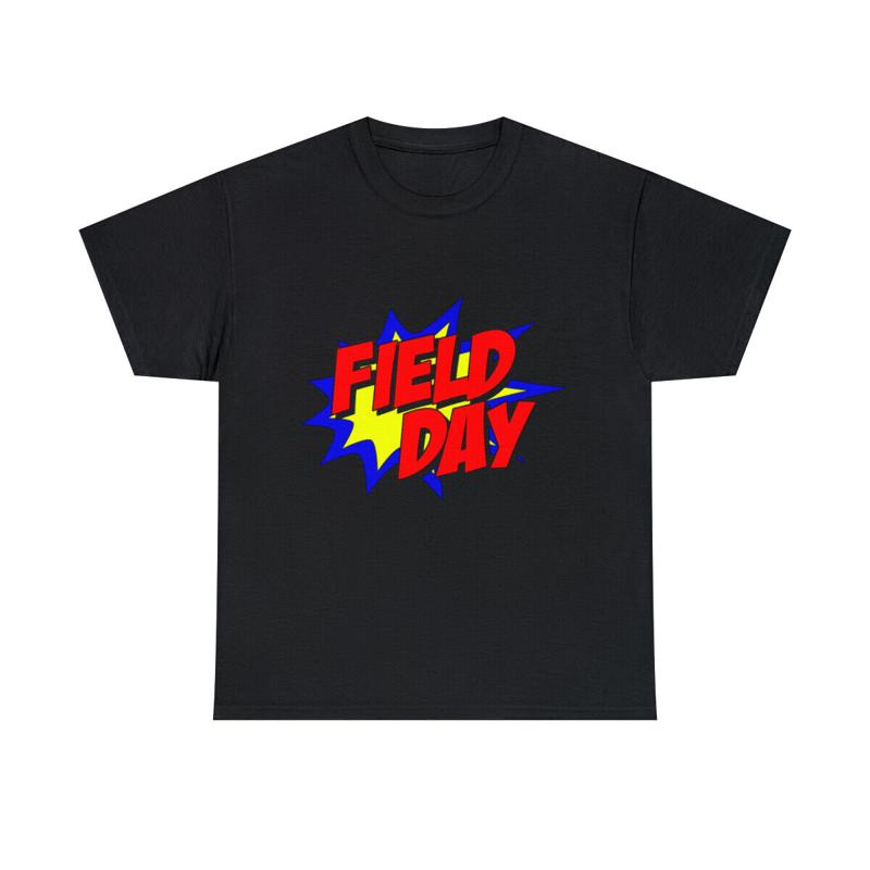 Field Day Comic Book T Shirt S 5Xl - Men s Summer Cotton Graphic Tee S разноцветный