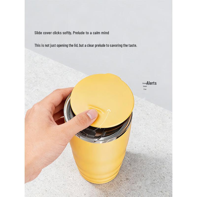 Plus Minus Zero Push-to-Drink Thermos Mug