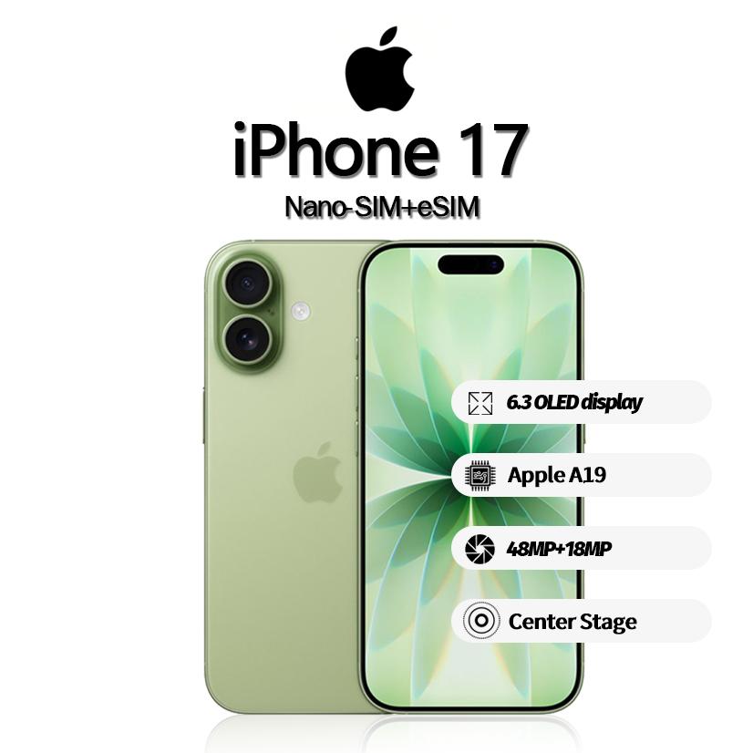Apple iPhone 17 smartphone supports Nano-SIM+eSIM, new and not activated