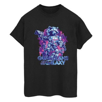 Guardians Of The Galaxy Volume 3 Womens/Ladies Action Pose Cotton Boyfriend T-Shirt