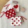 Dustproof Cosmetic Storage Bag Portable ID Card Holder Wide Opening Key Lipstick Bag  Daily Use