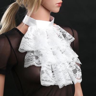 Detachable Collar Women Lady Ruffled Lace Neck