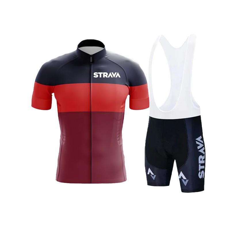 Mens Cycling Jersey Set Breathable Quick-Dry Short Sleeve Bike Outfit Road Fitness Riding
