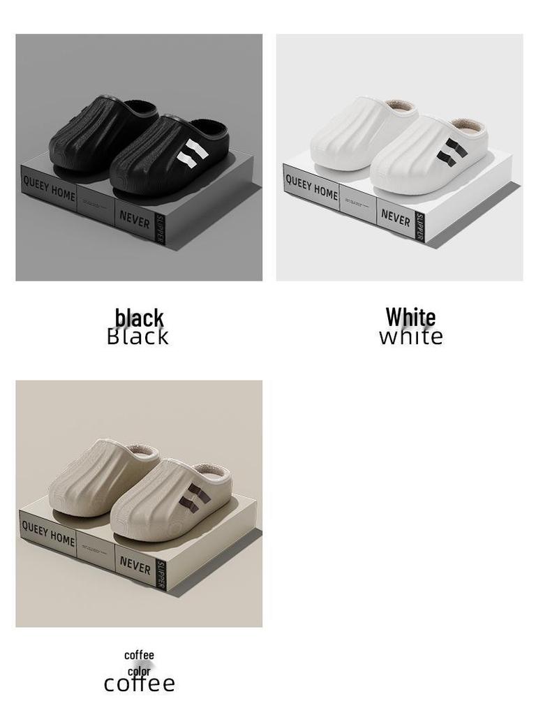 2025 Waterproof Cotton Slippers: Thick-Soled, Non-Slip Indoor/Outdoor Warm Shoes for Men & Women