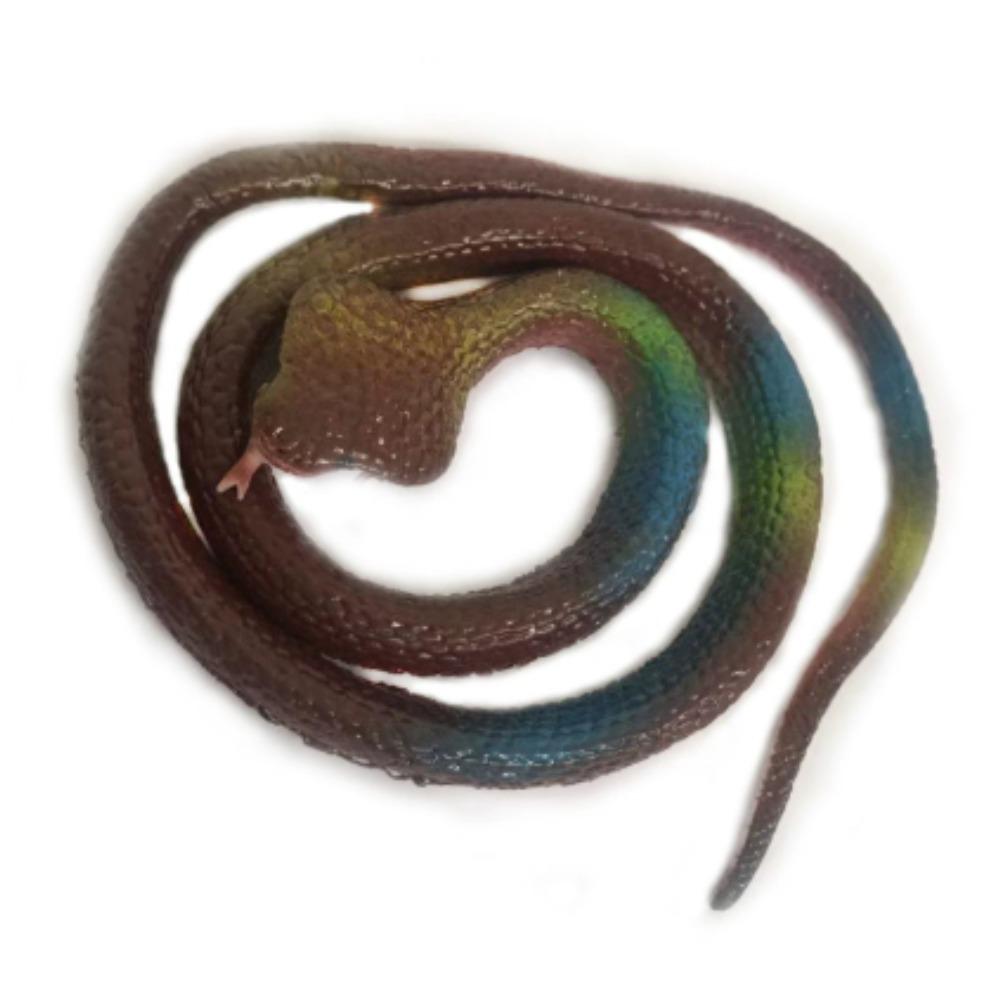 Simulated Snake Prank Trick Toys Halloween Practical Joke Gadget Props Decoration Fun Scary Tricky Toy Soft Rubber Gift