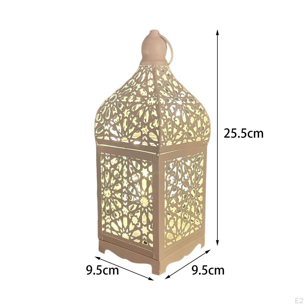 Portable Candle Lantern Home Decor with LED Fairy Lights Hanging