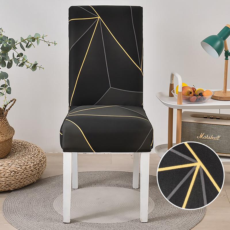 Dining Chair Slipcover,High Stretch Removable Washable Chair Seat Protector Cover for Home Party Hotel Wedding Ceremony 4/6pcs