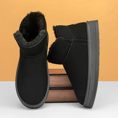Men's Shoes Snow Boots Men's Fleece Thickened Warm Men's Outdoor Casual High Top Winter Men's Cotton Shoes Boots
