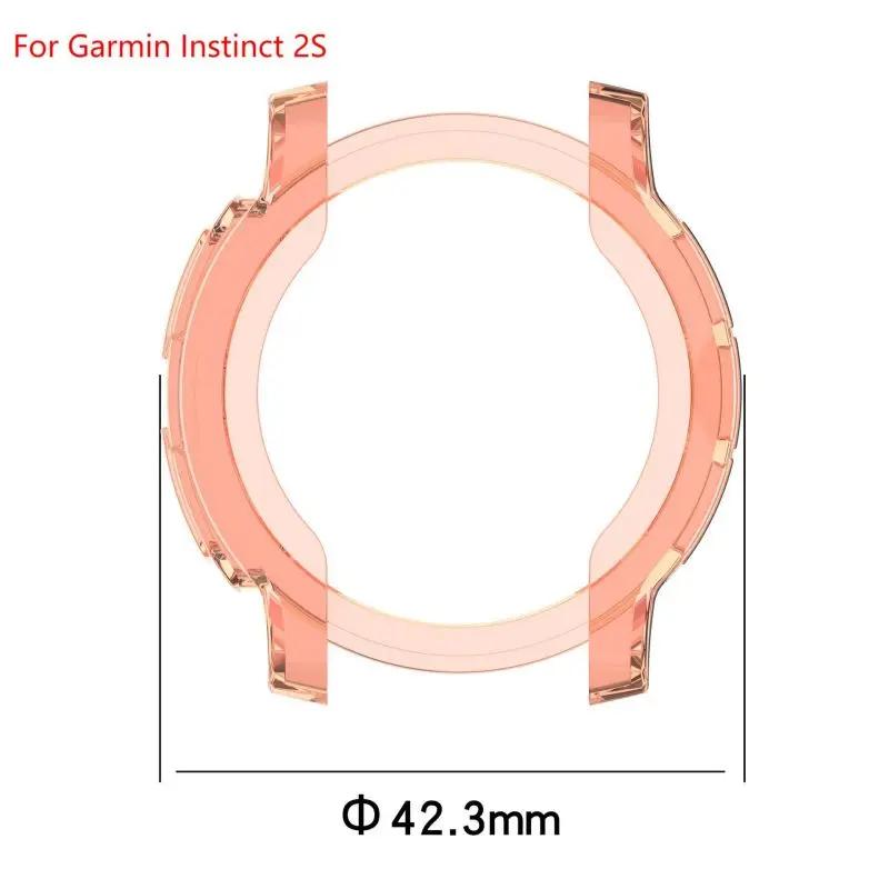 TPU Protective Case Cover For Garmin Instinct 2 2S Smart Watch Strap Soft Silicone Bumper Protector Shell Accessoies Instinct2