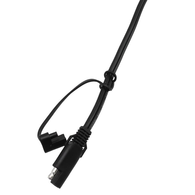 Battery Charger Cable 12V Accessories Black Car Charger Connector Harness Motorcycle SAE To Ring Spare Parts Terminal Waterproof