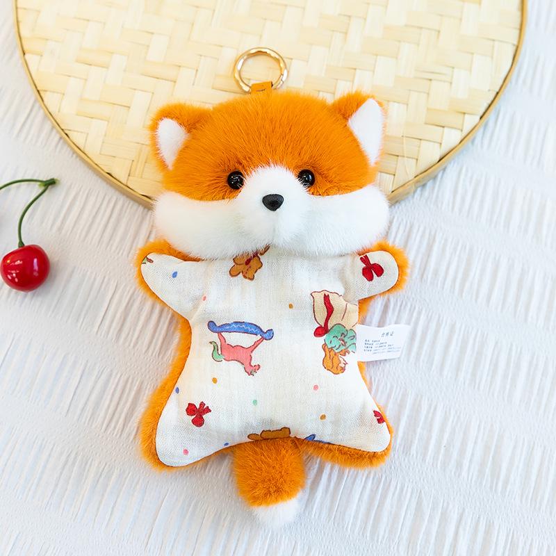 Cute Little Wolf Plush Pendant & Hand Warmer Toy