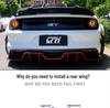 Carbon Fiber Spoiler Body Kit for 15-23 Ford Mustang: Modified Pressure Tail Wing for Three Generations