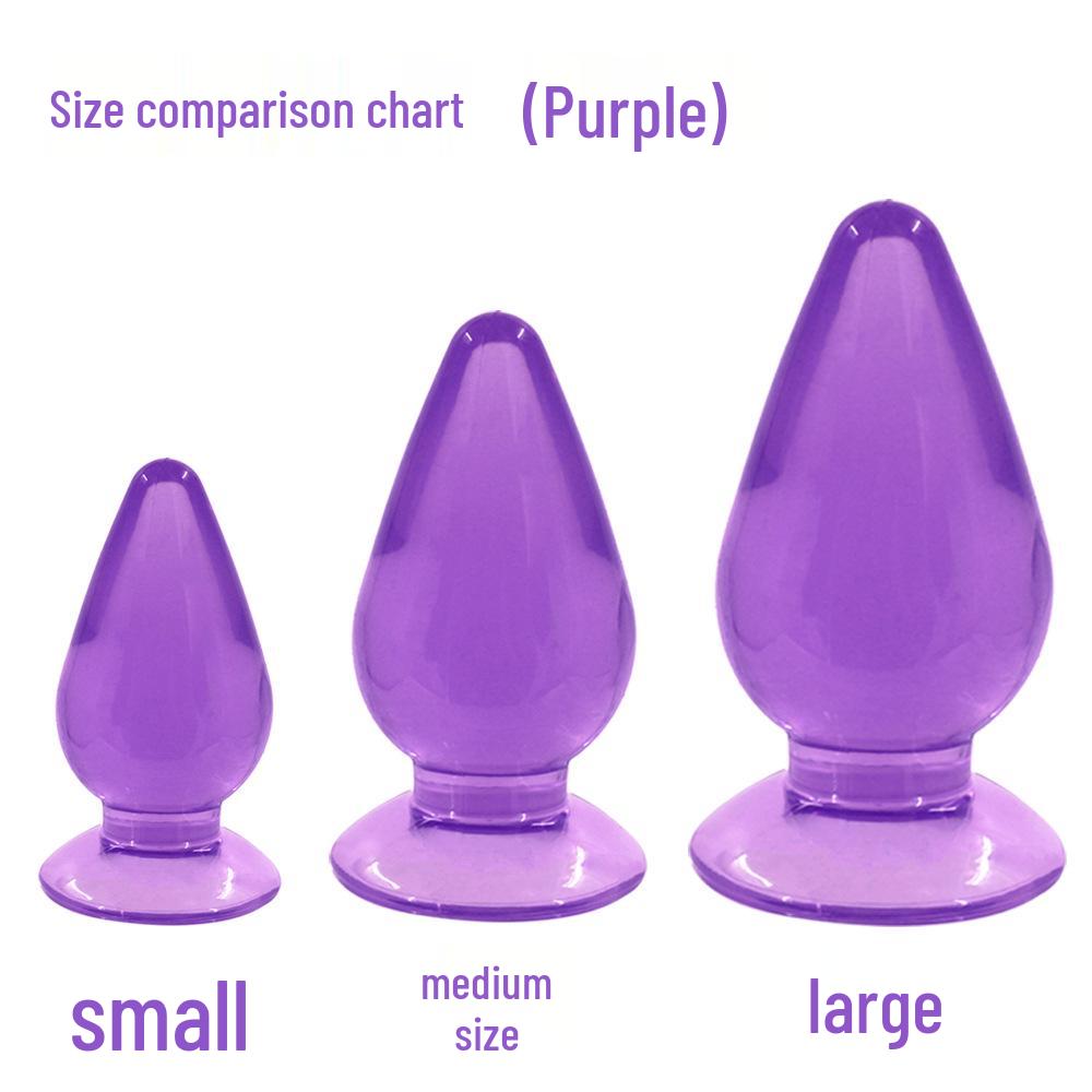 Jumbo Transparent Anal Plug Set: Large, Medium, Small High-Clear Beads