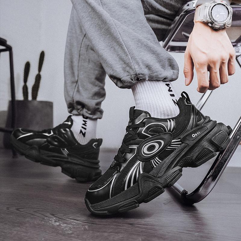 Fashion Men Running Casual Tenis Leisure Sports Thick Soles For Heightening Luxury Shoes Trainer Race Breathable Shoes 39-44