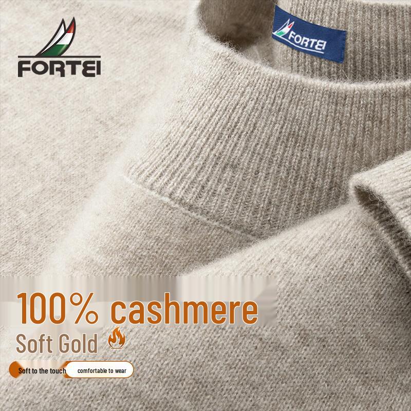 

Futing Men s 100% Cashmere Crew Neck Sweater