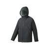 Men's Fitness Windbreaker Jackets Men's Pitch Black Hooded (Non-detachable) Moderate Straight Fit