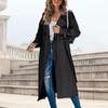 Damen Mode Einfach Zweireihig Trenchcoat Vintage Reverskragen Lange Ärmel Weiblich Schick Dame Outfits