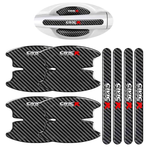 

Защита дверной ручки для Honda Civic FK, FC, FL, Все серии, Защита от царапин, Износостойкий, Защита лакокрасочного покрытия кузова, Рисунок карбона, Водопро