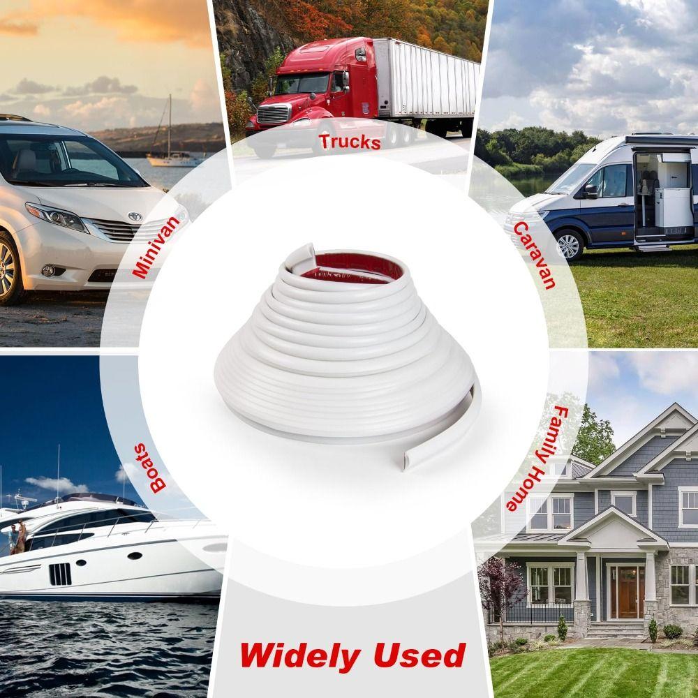 Selbstklebende Rückseite Wohnmobil Regenrinne 1/5/6M Tropfnase Schwerlast Dach Regenabweiser Anhänger