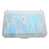 9 Stück Praktisches Tägliches Baby Nagelknipser Schere Haarbürste Kamm Maniküre Pflege Set Rosa