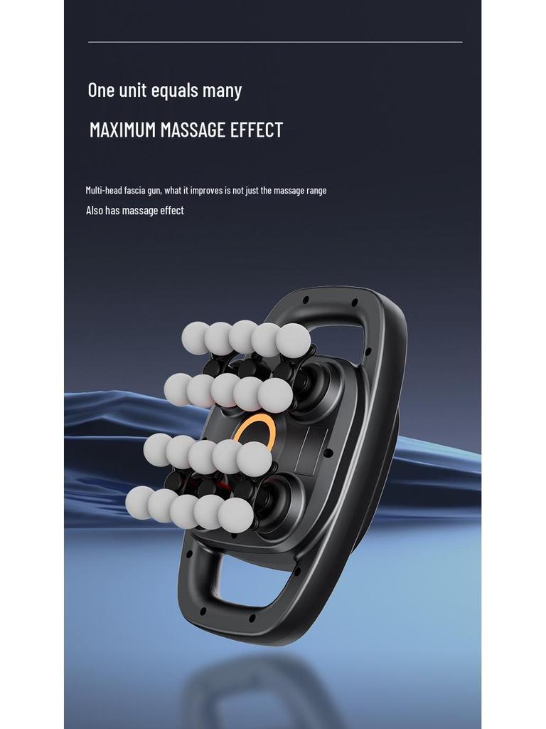 12-głowicowy masażer pistoletowy LCD do głębokiego rozluźnienia całego ciała