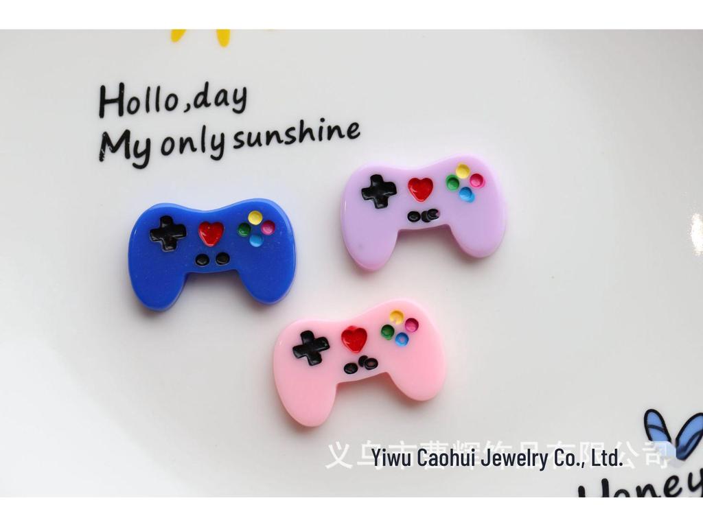 Creative DIY Jewelry Resin Accessories with Game Console Handle Design