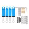 4pcs Aluminum Alloy Shock Absorber For Axial SCX24 90081 C10 1 24 Damper Shock Kit